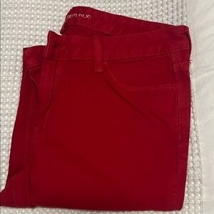 Banana Republic Women's Bold Red Skinny Jeans